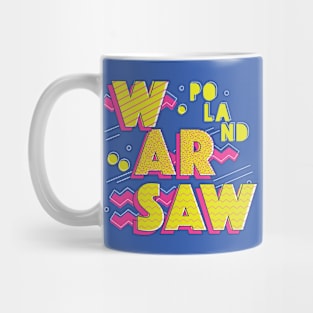 Retro 90s Warsaw, Poland Mug